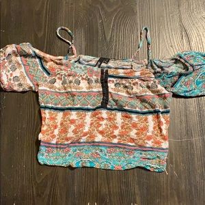 Off the shoulder Crop top